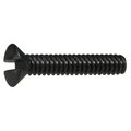 Midwest Fastener #6-32 x 3/4 in Slotted Oval Machine Screw, Black Oxide Nylon, 20 PK 33293